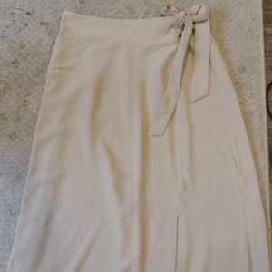 Cream Flowy Skirt